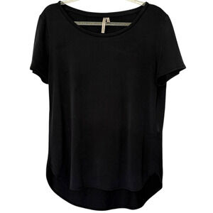 Banana Republic Black Short Sleeve Top T-Shirt Stretch Womens Size XS NWOT